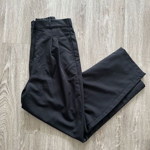 Lulus Posh Company Black Pleated High-waisted Trouser Pants - Size XS - Picture 6 of 8